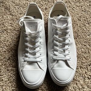 Converse All Star Crisp White Canvas Shoes